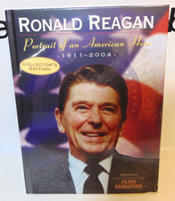 Ronald Reagan BIO Portrait Of American Hero Hardcover Book Collector's Edition picture