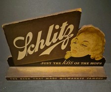 1943 Back Bar Schlitz Beer Sign picture