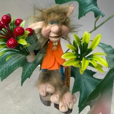 Duende Magico Abundancia Trolls of Norway Good Luck Troll leprechaun of whe..# picture