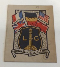 WWII 1940’s  Honneur  aux Allies  Card picture