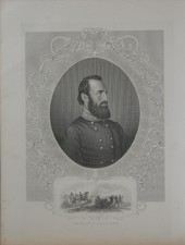 United States Civil War Confederate General Stonewall Jackson Art Original 1878 picture