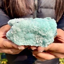 356G Natural Clear Blue-vein Crystal stone Rare Mineral Specimens China picture