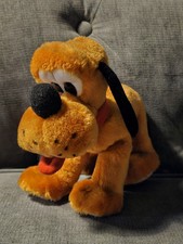 Vintage Disney Pluto Dog Plush 1984 Dog Applause Company Orange-Yellow  picture