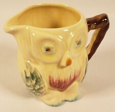 Vintage Creamer Pitcher Owl Bird Kitsch Milk Jug 3.5