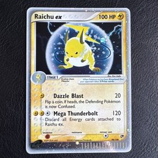 Raichu ex 98/100 EX Sandstorm 2003 Holo Ultra Rare Individual Pokémon Card picture