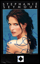 Stephanie Seymour 🖋🎬 Original Signed Autograph Hollywood Actress Photo K 16 picture