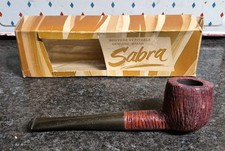 Vintage Sabra Brier Wood Pipe RARE NEW IN BOX , Never Used 1960s picture