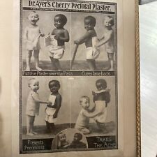 VTG 1930s Trade Card African American Black Ad Dr. Ayer’s Pectoral Plaster Mass picture