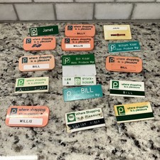 Vintage Publix Name Tag Lot Of 15 70s-2000s Grocery Store Collectible D3 picture