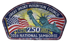 2026 Great Smoky Mountain Council Statue Of Liberty RWB Border JSP Jamboree MINT picture