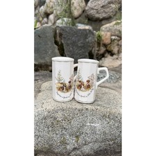 Vintage 1970s Holly Hobbie Salt and Pepper Shakers Happiness is Found Mugs Set picture