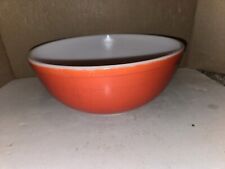 Vintage 60's/70's Pyrex Large Red Mixing Bowl,404,Four (4) Quart,Very Good picture
