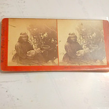 Watkins Pacific Coast Stereoview #1064 Indian Camp Yosemite Valley Mariposa Co picture