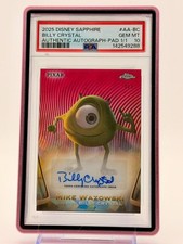 2025 Topps Disney Sapphire Auto Billy Crystal Mike Wazowski 1/1 PSA 10 PADPA picture