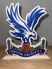 Crystal Palace F.C. Club Soccer Logo Sign  Shelf Art Wall Display Gift Futbol picture