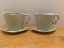 Vtg. Ceramic Wall Pockets, Set Of 2, Cottage Core/ Coffee Bar / Farmhouse  picture