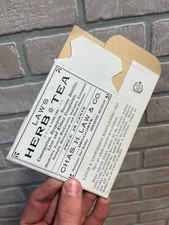 Original c1910s Charles H. Law Menominee Michigan Herb Tea Unused Box Advertisin picture