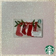 🎄🧦 2025 Starbucks Christmas Stockings Gift Card in Mint Condition picture