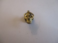 Vintage Sterling Silver BPOE Elks Head Screw Back Lapel Pin ??DIAMOND?? Enamel picture