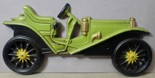Vintage Midwest Cast Aluminum 1909 Hupmobile Antique Car Wall Plaque 11x5 picture