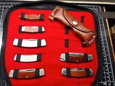 1983-84 Schrade USA 3rd Generation (8) Knives Collection W/Case & Sheath - READ picture