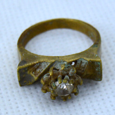 RARE ANCIENT BRONZE RING ANTIQUE ROMAN STYLE-OLD AMAZING VERY STUNNING ARTIFACT picture