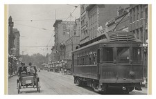 Rockford Illinois Streetcar Scene Standard Postcard picture