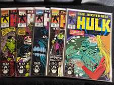 Incredible Hulk #382 383 384 385 386 Marvel 1991 5 Comic Run Abomination picture