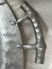 Everlast Aluminum Serving Tray Hand Forged 1940s-50s Pine Cone 19” USA Vintage picture