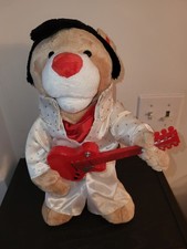 Preferred Plush Elvis Presley Bear Sings All Shook Up Mouth Moves 15