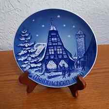 Bareuther Weihnachten 1990 Collector's Porcelain Plate Bavaria Germany COOL picture
