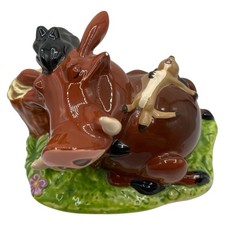Vintage Schmid Disney The Lion King Timon & Pumba Ceramic Figurine 5” picture