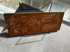 Vintage Copper Printing Die Plate – French Sentimental Workshop Press Plate  picture