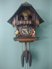 Vintage Edelweiss Germany Cuckoo Clock Musical Chalet Theme. Working  picture