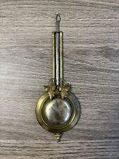 Vintage Clock Pendulum Fancy Leaf Bob 5.3oz. Antique Clock Replacement Part picture