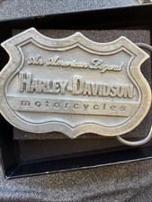 2001 Harley-Davidson An American Legend Belt Buckle Franklin Mint w/ Case  picture
