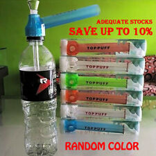 Top Puff Portable Hookah Screw-on Water Bottle Converter Glass Bong Pipes Bongs picture