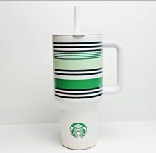 Starbucks Summer 2026 Road Trip Collection Tumbler Green Stripes picture