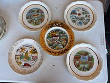 Lot Of Six Vintage State Collector Plates Tennessee, Iowa Kansas, Colorado, Okla picture