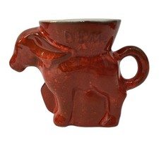 Frankoma Democratic Donkey Mug Red 1976 Vintage picture