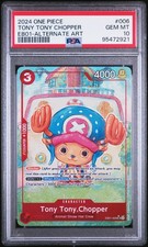 2024 ONE PIECE EB01-EXTRA BOOSTER -MEMORIAL COLLECTION- TONY TONY CHOPPER PSA 10 picture