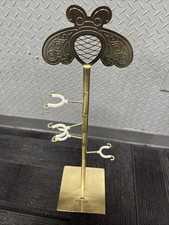 Exclusive Patron Tequila Metal Bottle Display Stand Gold 28” tall  New In Box picture