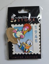 D23 Expo Pin - Ultimate Disney Stamps - Donald & Aracuan Bird -  LE 500 picture