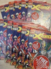 Marvel Comics X-Force #1 Unopened Lot of 10 includes 2 dead pool cards see pics picture