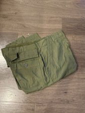 VTG 70s OG-107 Fatigue Sateen Pants 36x35 Mint Deadstock picture