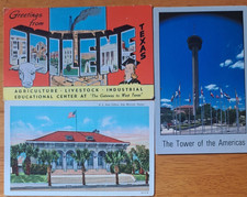 Lot of 3      TEXAS     Vintage TX  Postcards     ca.1930's-1960's picture