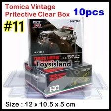 #11 Fit for TOMICA Vintage LV PROTECTIVE CLEAR PLASTIC BIG BOX 10 PCS TOMY picture