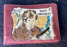 Davy Crockett Indian Fighter Walt Disney Kids Wallet Vintage picture