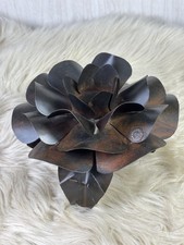 Jan Barboglio Chapultepec Iron Flower Candle Holder Rustic Gothic Hacienda Decor picture