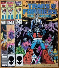 Transformers The Movie #1-3 Complete Limited Series Marvel Comics 1986 Megatron picture